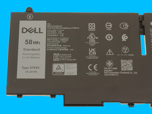 Bateria original DELL modelo 07KRV 58Wh. Para: Latitude 5430 5530 7430 7330 7530 5330