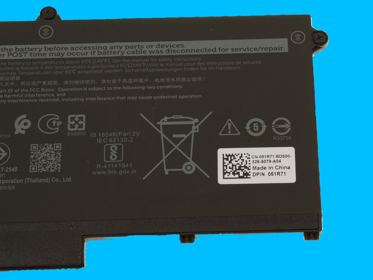 Bateria original DELL modelo 293F1 41Wh Para: Latitude 5430 5530 7430 7330 7530 5330
