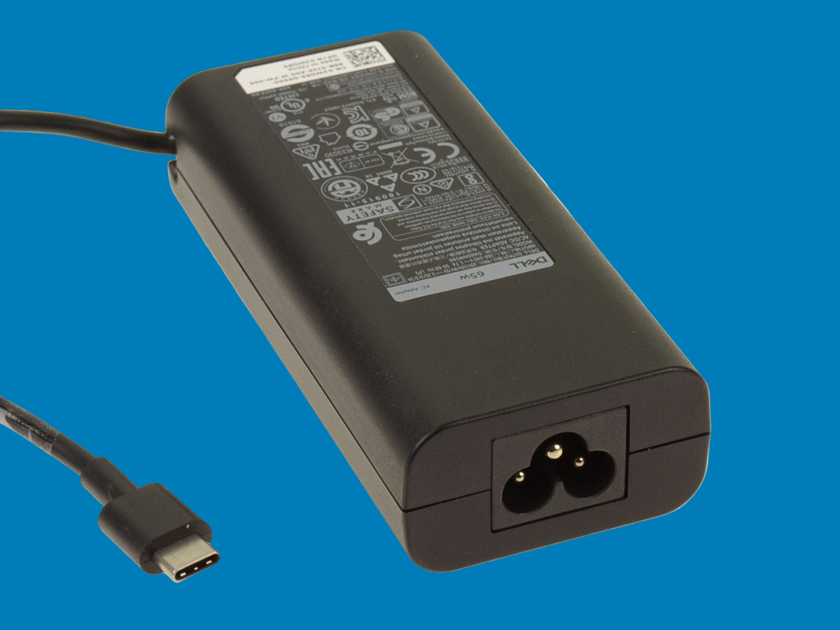 Cargador original DELL modelo 2WDR5 - JJ12F 65-Watts punta: USB Tipo-C