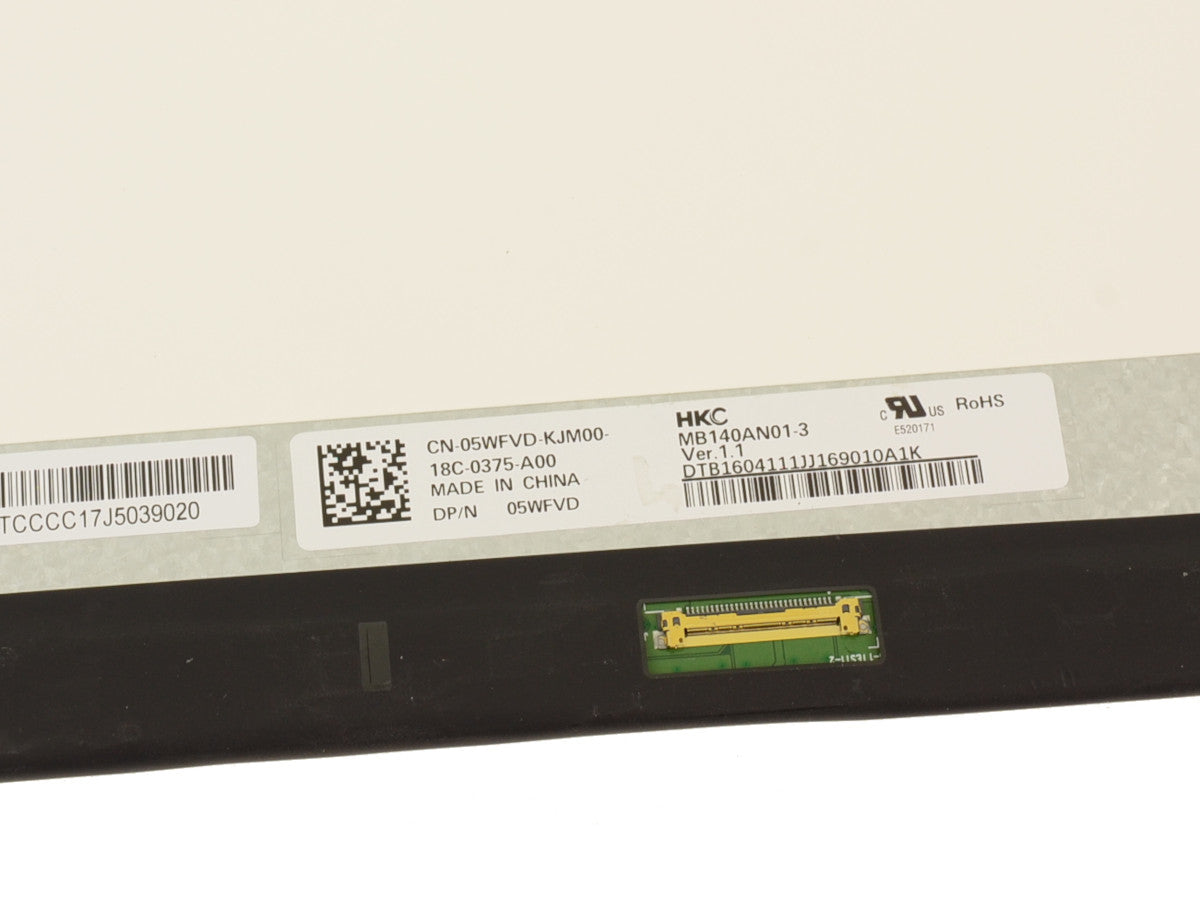 Pantalla DELL modelo 05WFVD 14" WXGA HD LCD LED Mate P/N: MB140AN01-3