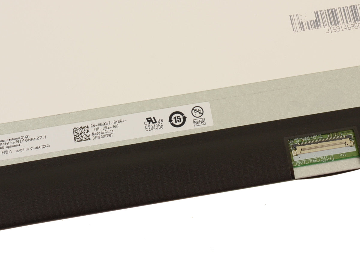 Pantalla DELL modelo 6HXWT 14" FHD LCD LED, 30 pines P/N: B140HAN07 .1