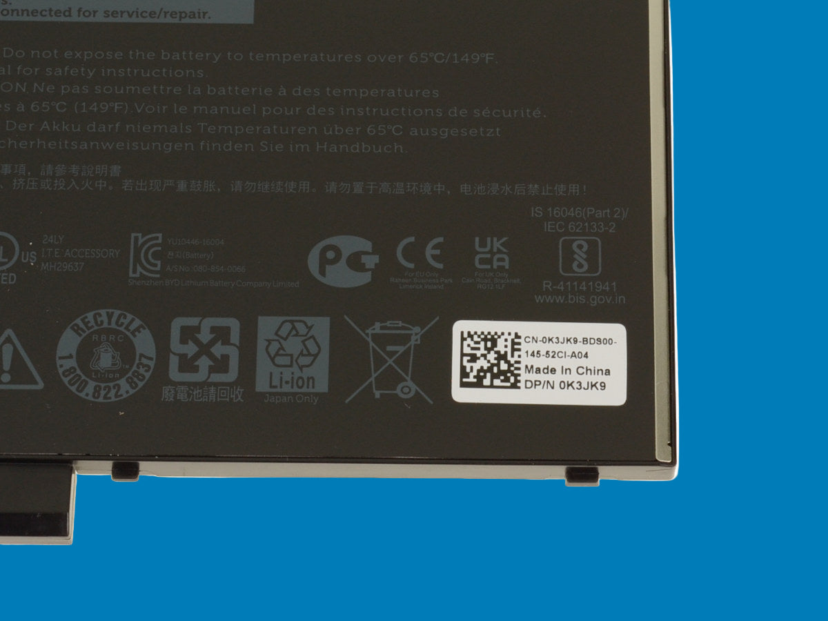 Bateria original DELL modelo 6MT4T Latitude E5470 / E5570 / Precision 3510 4-celdas 62Wh