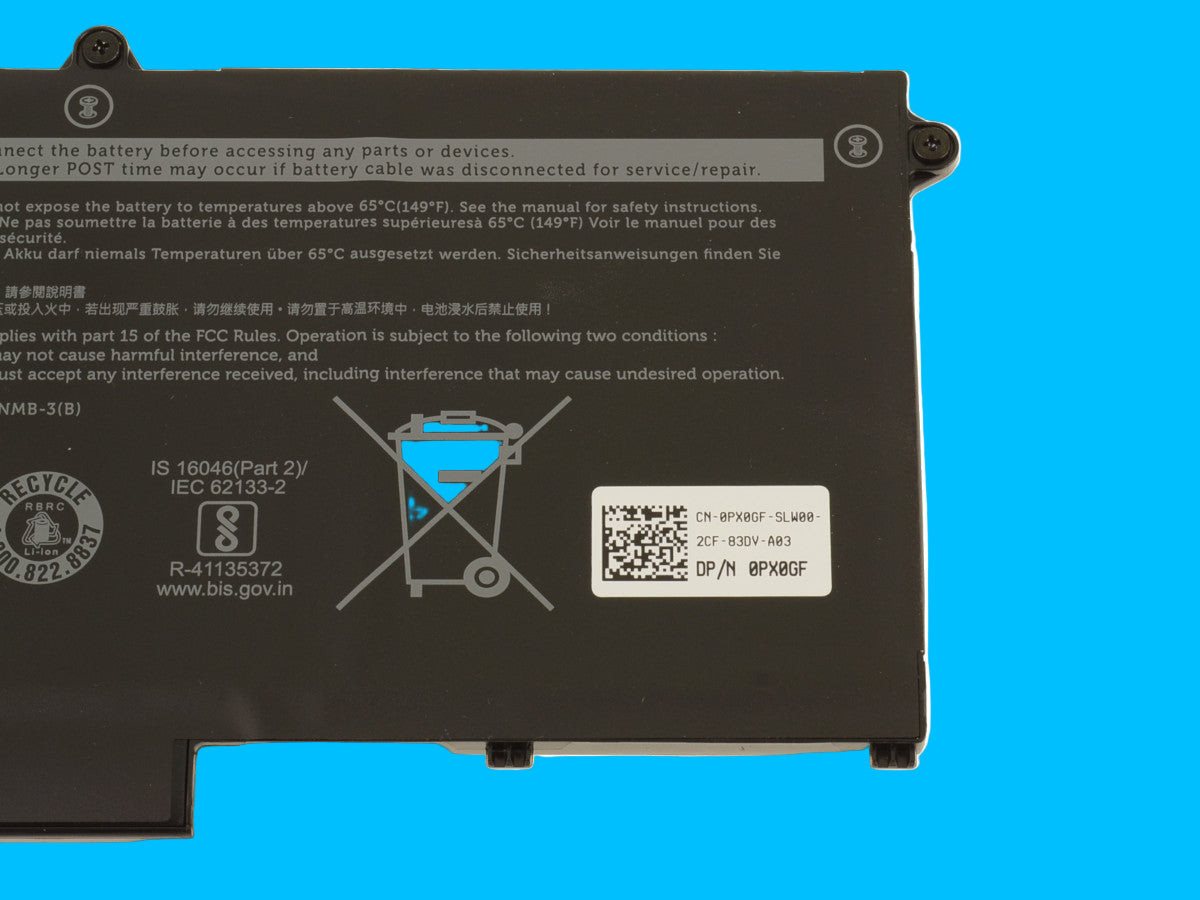 Bateria original DELL modelo FK0VR 58Wh Para: Latitude 5430 5530 7430 7330 7530 5330