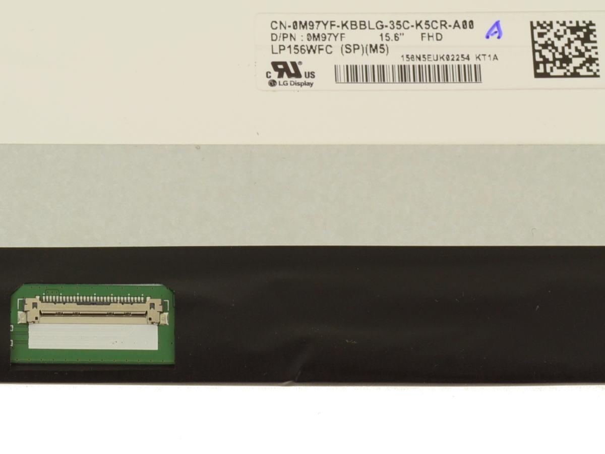 Pantalla DELL modelo 0M97YF LCD 15.6" FHD 30 pines P/N: LP156WFC SP M5