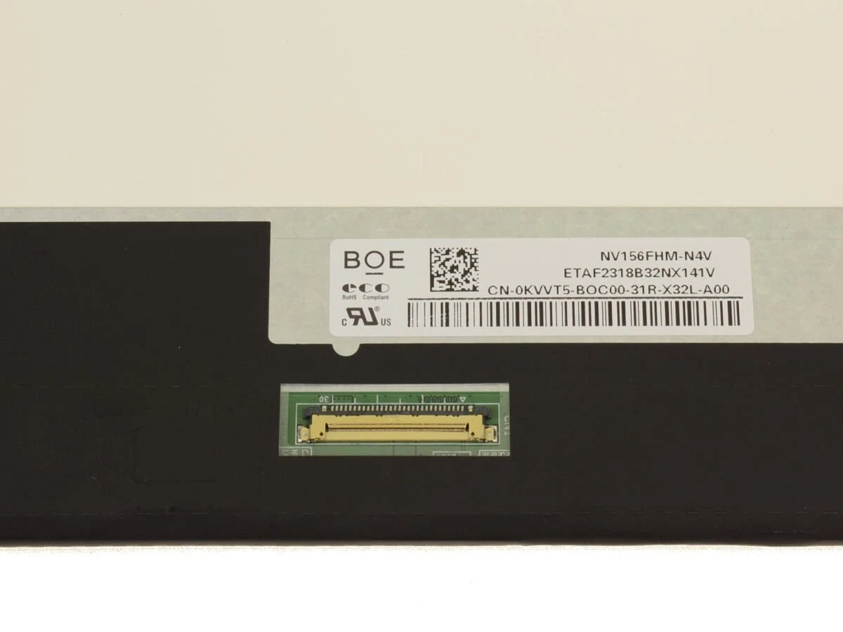 Pantalla DELL modelo 0KVVT5 LCD 15.6" FHD 30 pines N/P: NV156FHM-N4V Latitude 5530