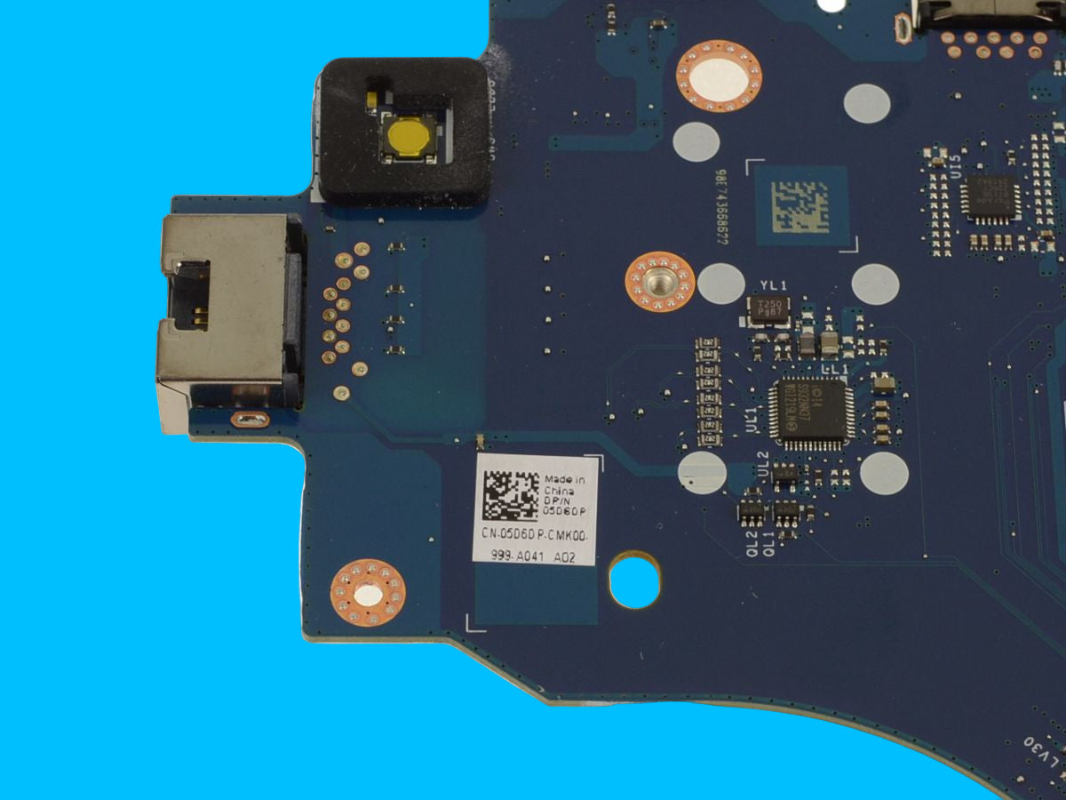 Tarjeta Madre/ Motherboard N/P: 05D6DP Latitude 5590;  Intel i7 8650U 1.90GHz Quad Core; LA-F412P