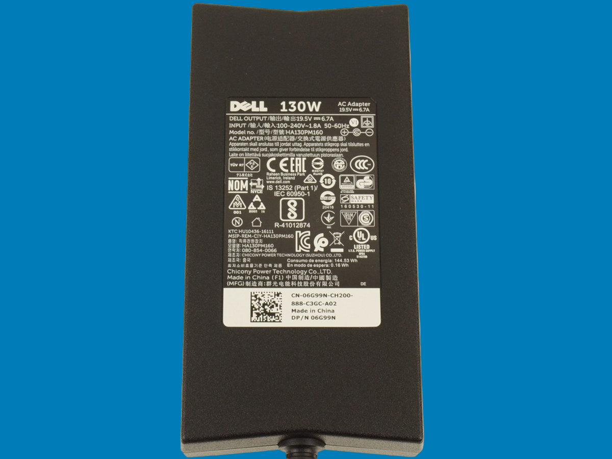 Cargador Original DELL modelo JU012  130 Watts Punta: 7.4mm