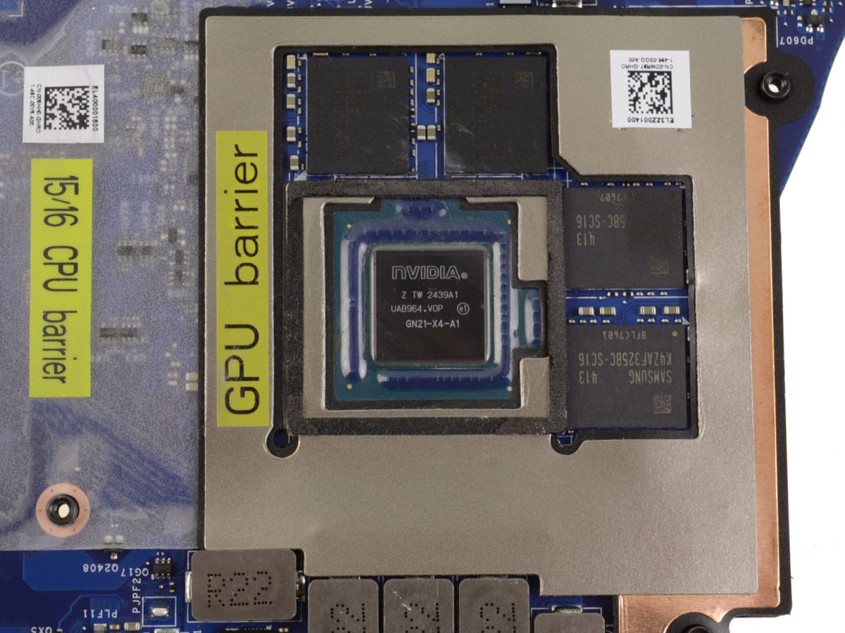 Tarjeta madre/Motherboard N/P: 796RN G16 7630; G15 5530 Intel i9 13900HX; 5.4GHz; LA-M531P