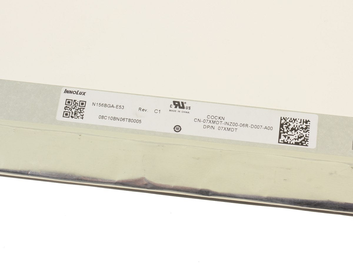 Pantalla DELL modelo 7XMDT 15.6" WXGA HD LCD LED, Mate, 30pines N/P: N156BGA-E53