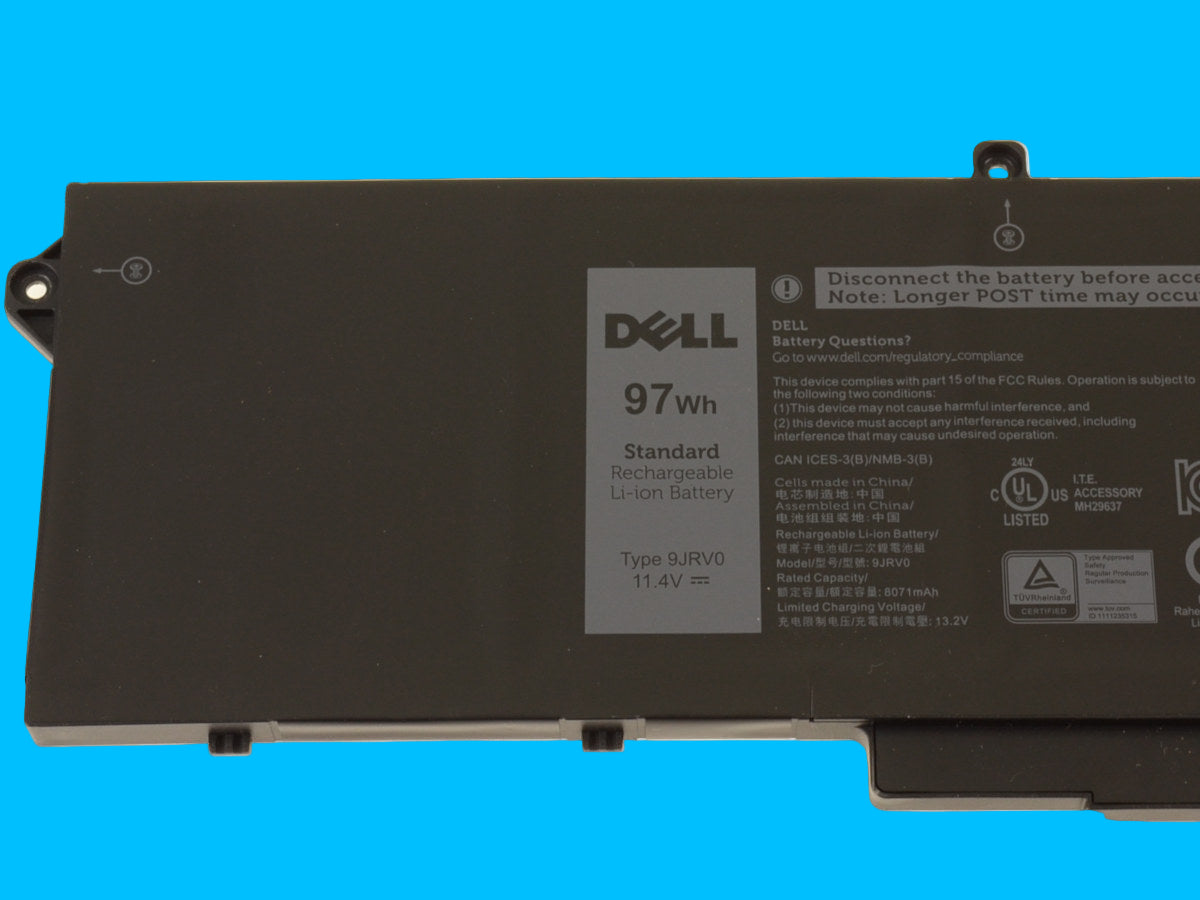 Bateria original DELL modelo 9JRV0 97Wh. Para: Latitude 5521/Precision 3561