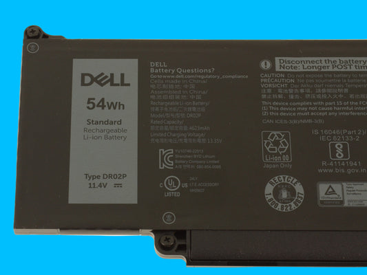 Bateria original DELL modelo DR02P 54Wh Para: Latitude 5440 3540 5540 5340 3440 / Precision 3490 3580
