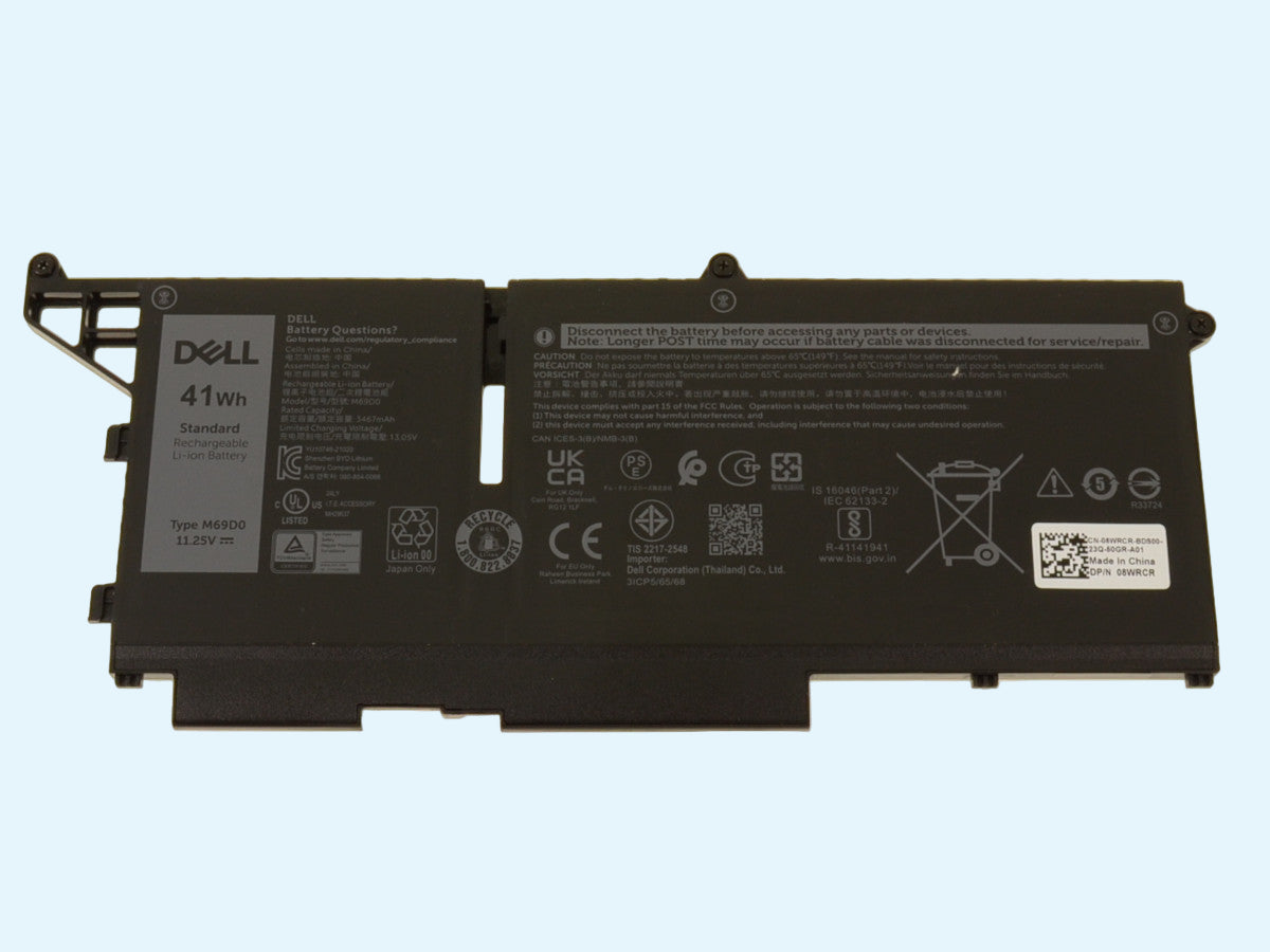 Bateria original DELL modelo M69D0 41Wh. Para: Latitude 5430 5530 7430 7330 7530 5330