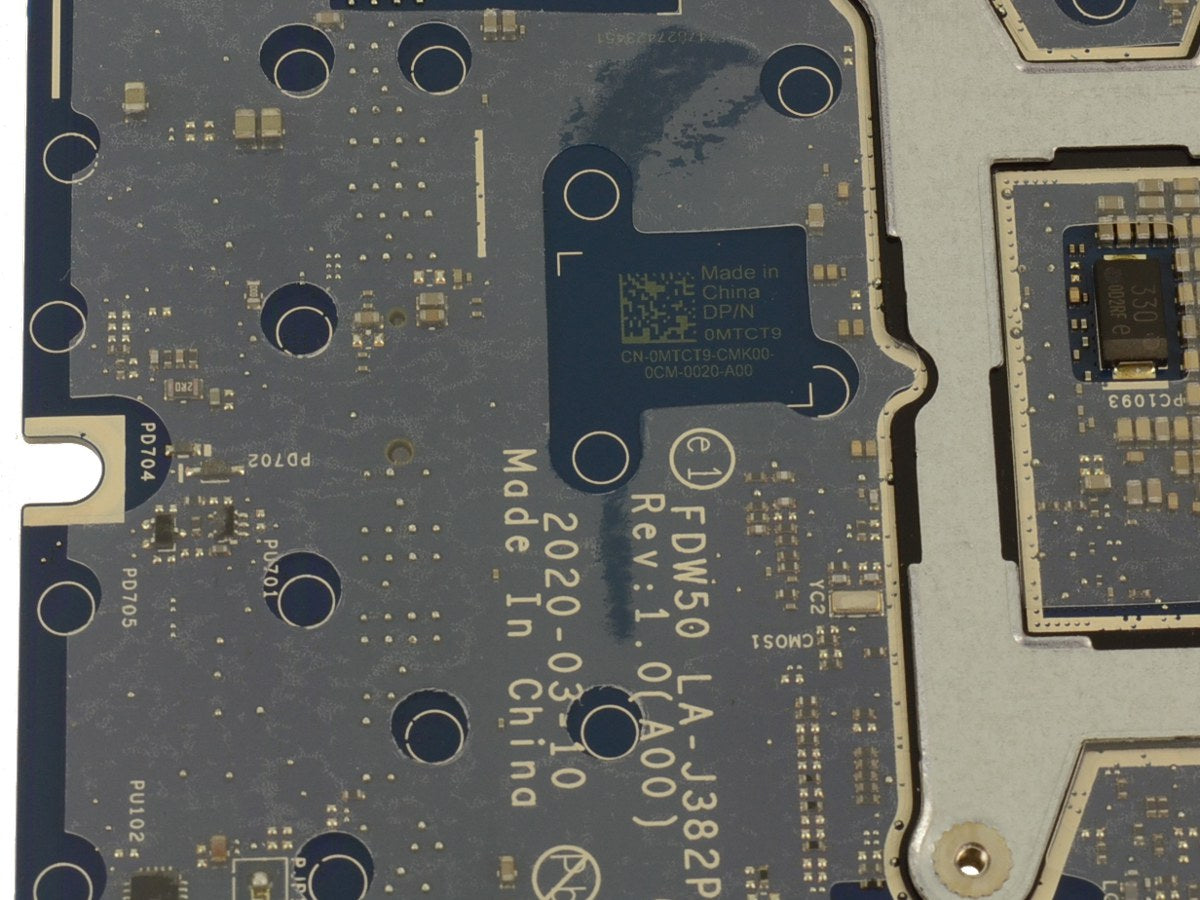 Tarjeta de madre/Motherboard N/P: MTCT9 Latitude 5510  i7 1.10GHz Hexa Core 10810U