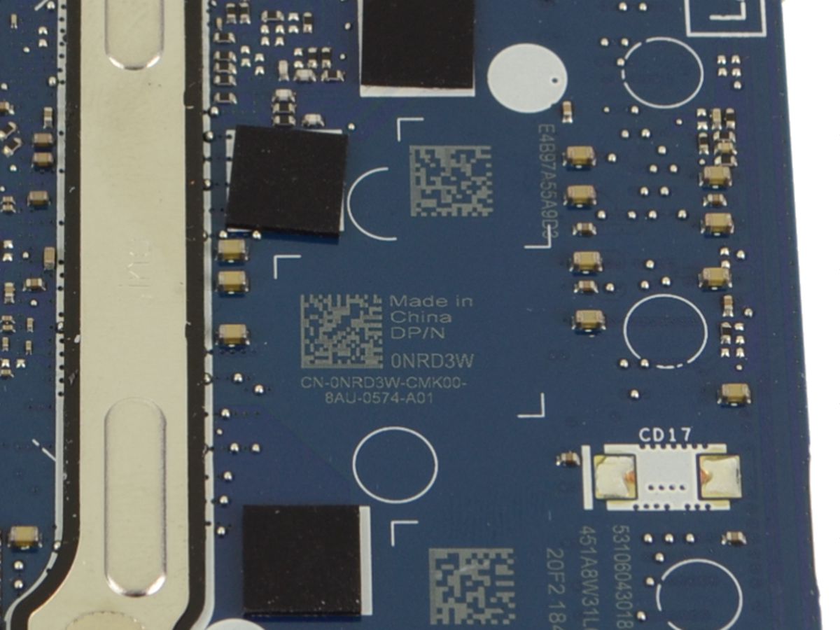 Tarjeta madre/Motherboard N/P: NRD3W Latitude 7390 7290 Core i7-8650U; 1.9GHz; LA-F312P