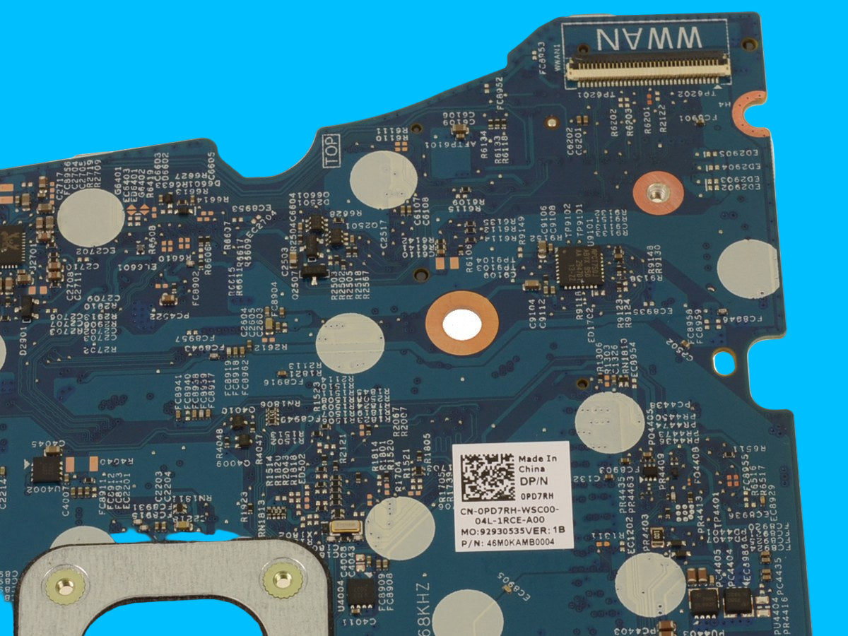 Tarjeta Madre/ Motherboard N/P: PD7RH Latitude 3410 3510; Intel Core i5-10210U Quad Core CPU 1.6GHz; 19746-1