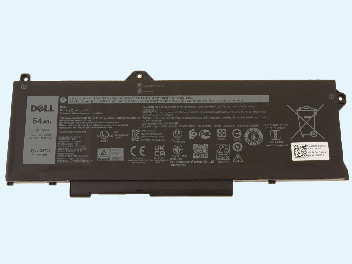 Bateria original DELL modelo GRT01 64Wh Para: Latitude 5521 5531 5421 5431/ Precision 3561 3581 3470