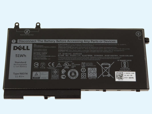 Bateria original DELL modelo R8D7N 51Wh Para: Latitude 5400 5401 5500 / Precision 3540
