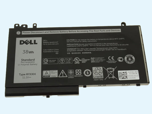 Bateria original DELL modelo RYXXH Latitude E5450 / E5550 / E5250 / 3150 / 3160 3-celdas 38Wh