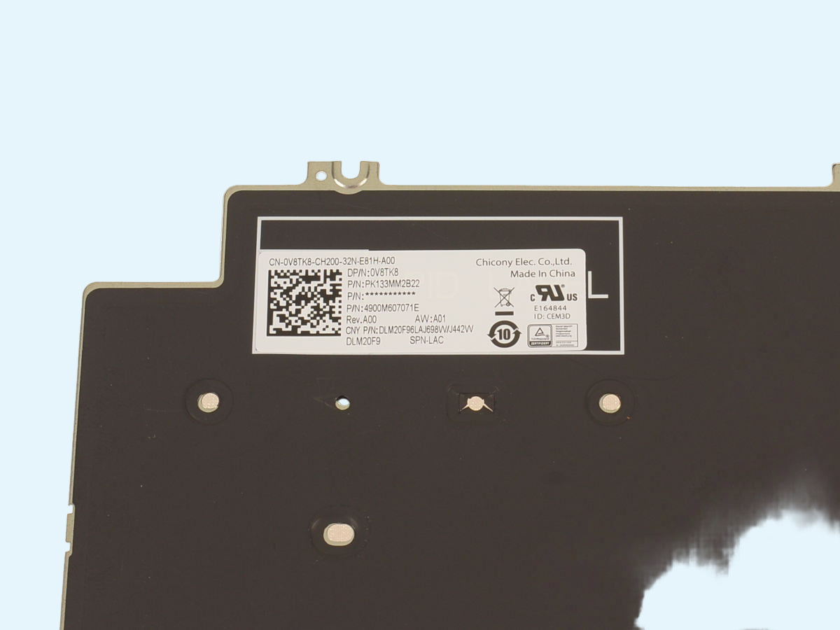 Teclado Original DELL modelo 0V8TK8 Latitude 5520 5521 5530 / Precision 3560 3561