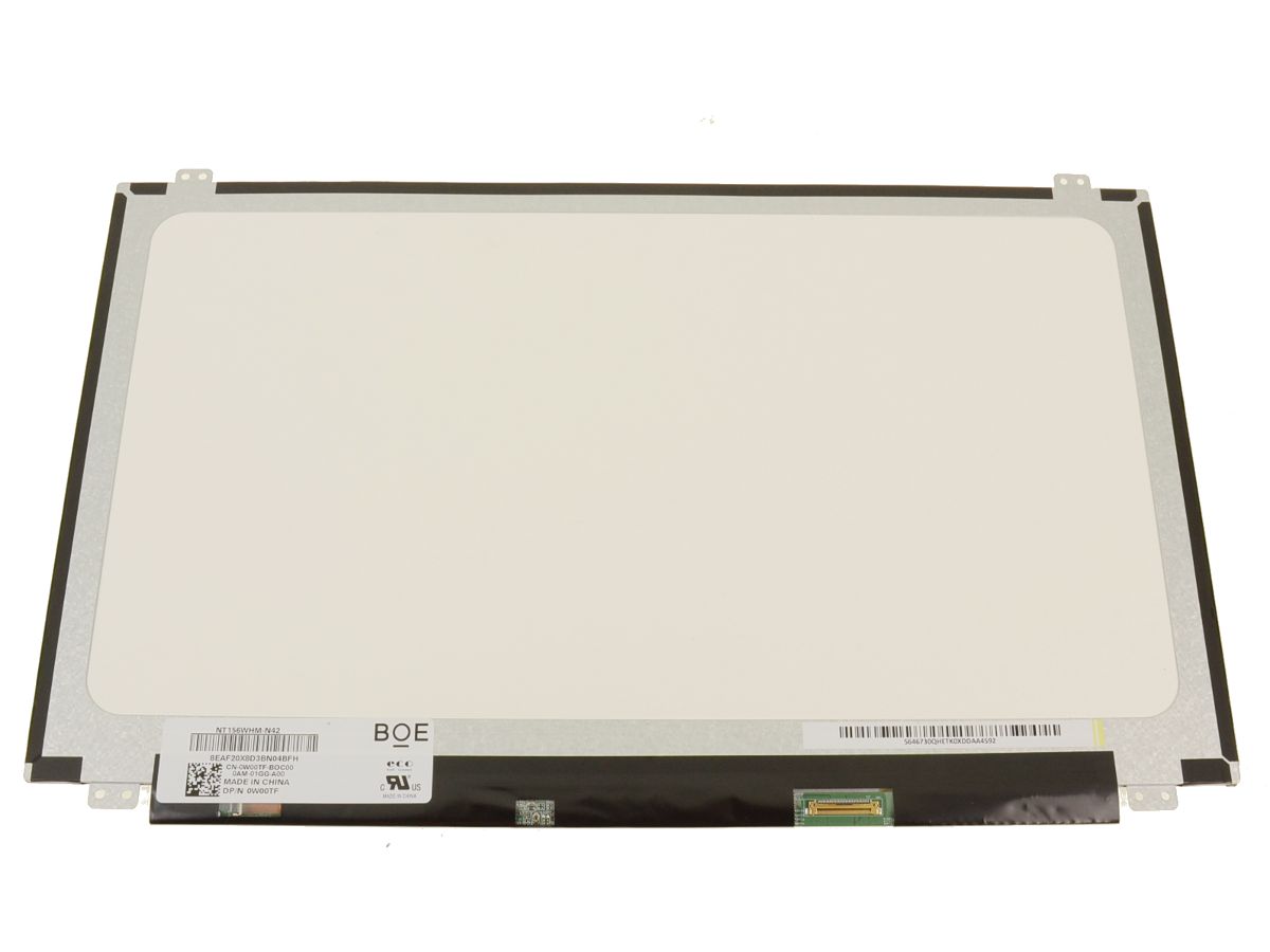 Pantalla DELL modelo  W00TF 15.6" WXGA HD LCD LED 30 pines N/P:  NT156WHM-N42