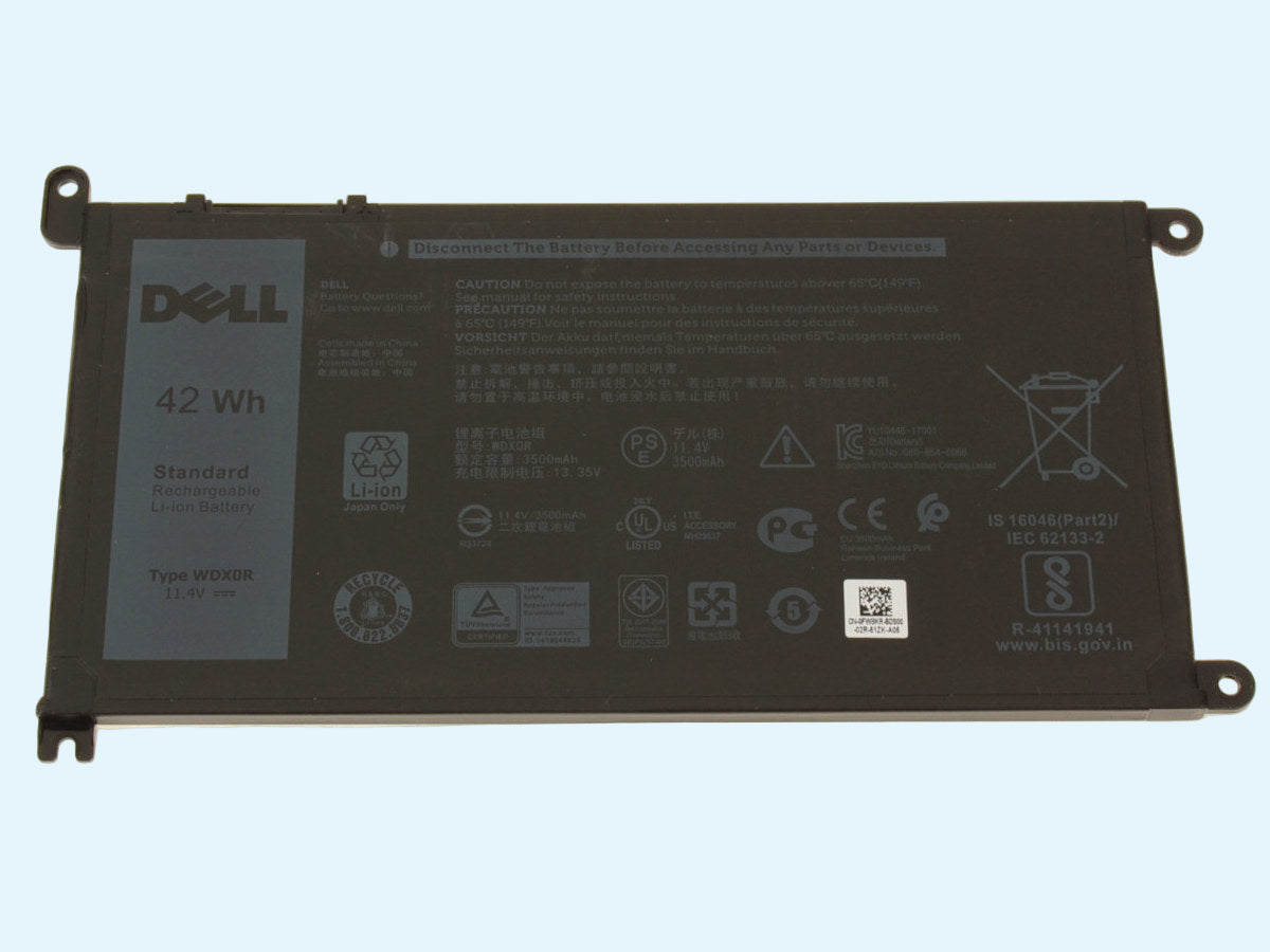 Bateria original DELL modelo WDX0R Inspiron 13 (5379) / 15 (7573) (7586) 42Wh 3-celdas