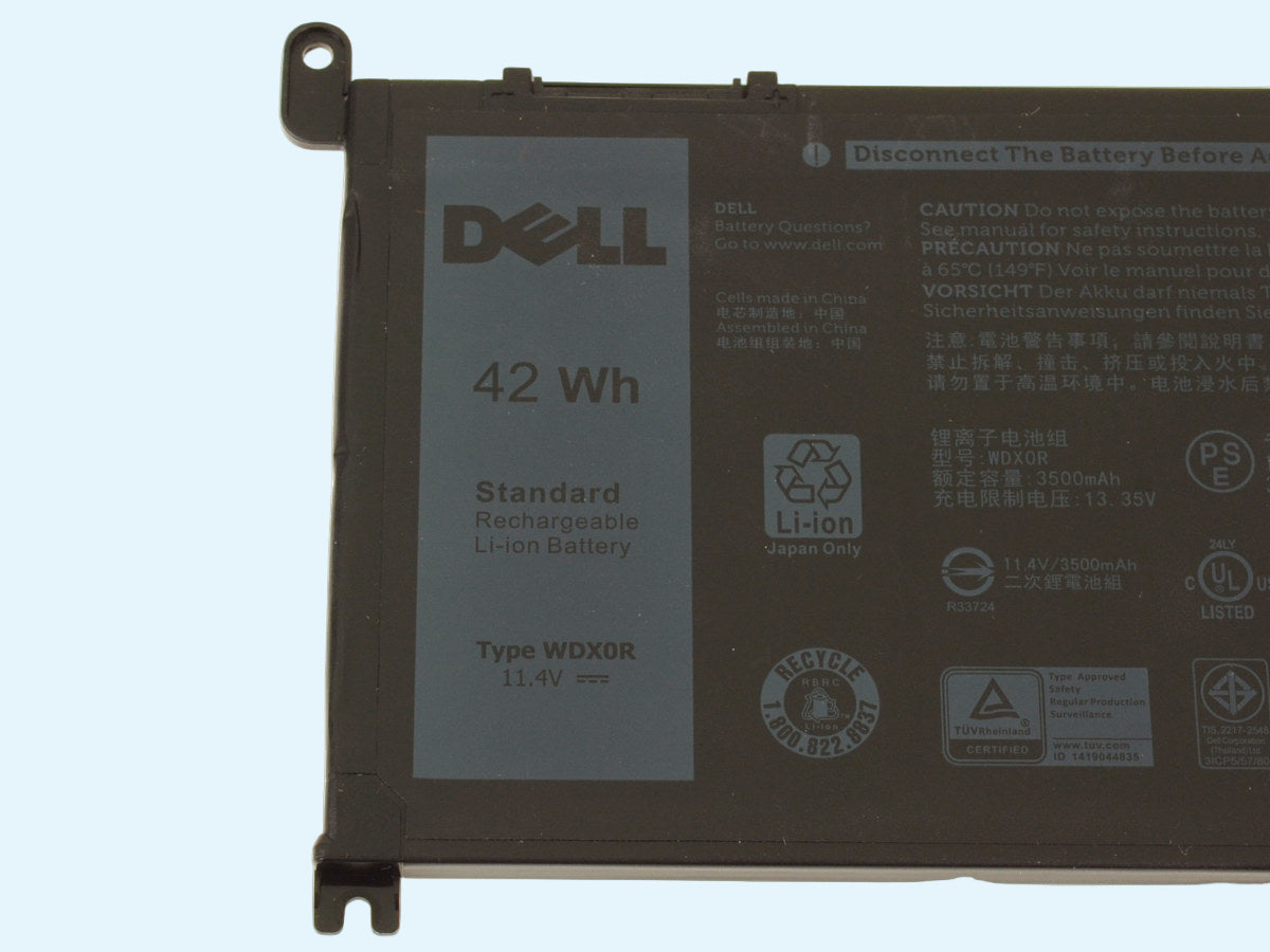 Bateria original DELL modelo WDX0R Inspiron 13 (5379) / 15 (7573) (7586) 42Wh 3-celdas