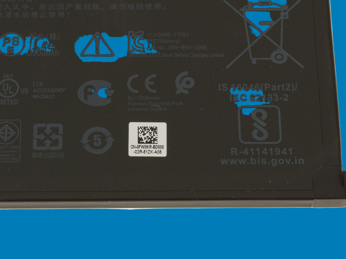 Bateria original DELL modelo WDX0R Inspiron 13 (5379) / 15 (7573) (7586) 42Wh 3-celdas