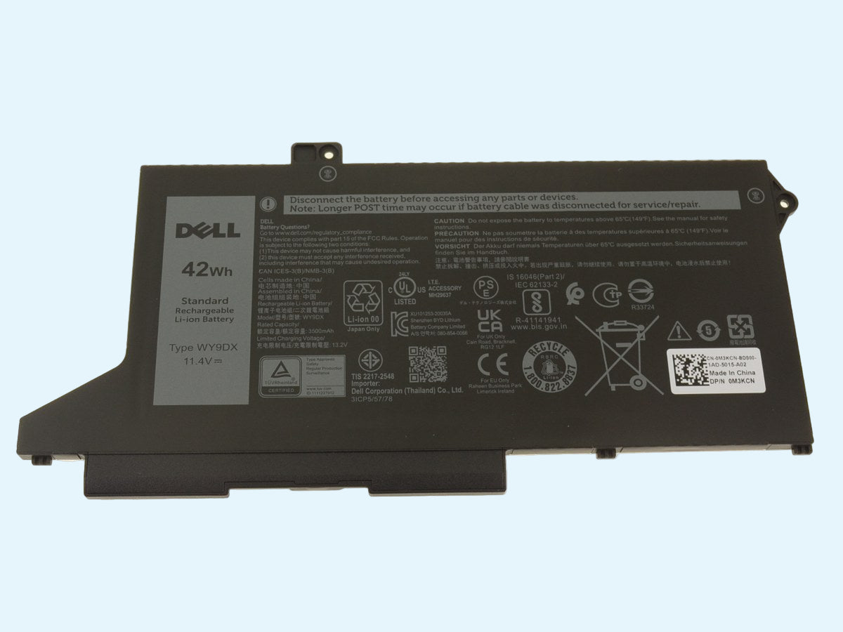 Bateria original DELL modelo WY9DX 42Wh Para: Latitude 5420 5520 / Precision 3560